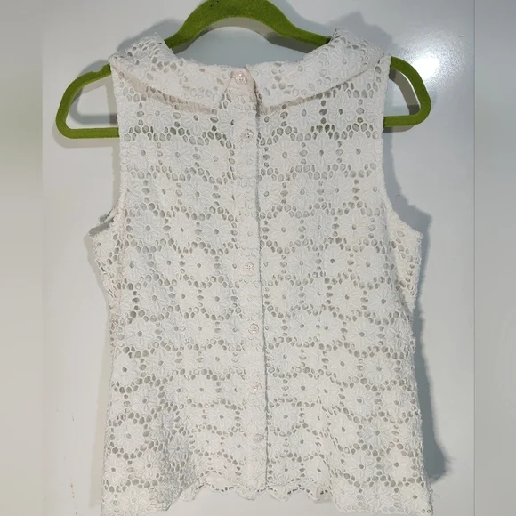 Talbots Embroidery Lace Top, Size 6 - Picture 5 of 7